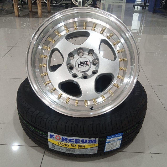 pelek mobil celong ring15 untuk mobil Honda Brio Jazz paket velg ban