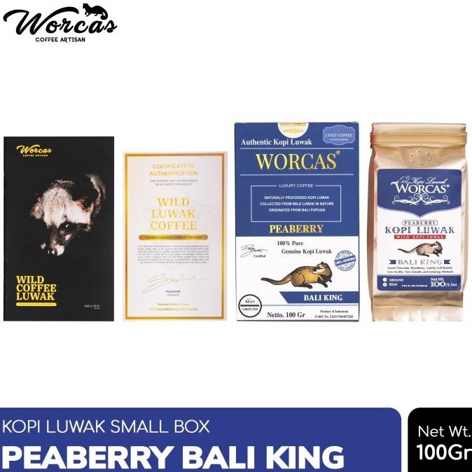 

Kopi Luwak Liar Bali King (Peaberry) 100Gr - Bean (Biji)