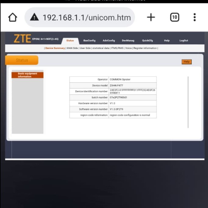TERBARU Modem Epon Onu F477 Full Mode
