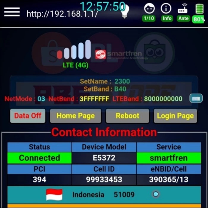 TERBARU Modem Mifi Wifi Huawei E5372 Slim Unlock 4G Semua Operator Bekas