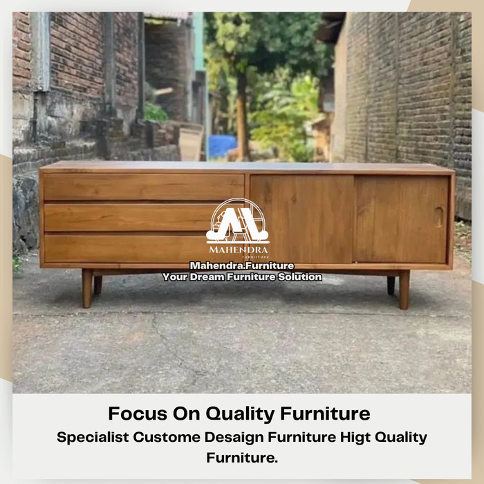 Buffet Meja TV Jati Meja TV Laci Jati Minimalis Meja TV Minimalis Laci Jati