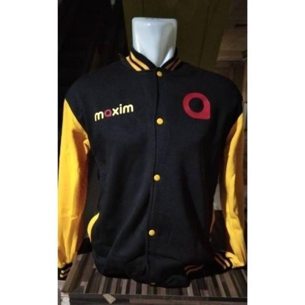 Jaket Varsity Baseball Distro MAXIM polos custom OJEK ONLINE OJOL cod *