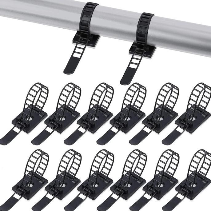 

KABEL TIES DENGAN 3M ADHESIVE TAPE PENJEPIT KABEL ZIP CABLE ORGANIZER NYLON 100 PCS 2410T