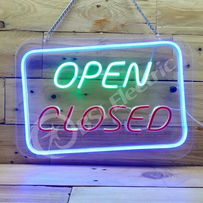 HARGA DISC - Open Closed Neon Flex Led / Neon Sign / Neon Light