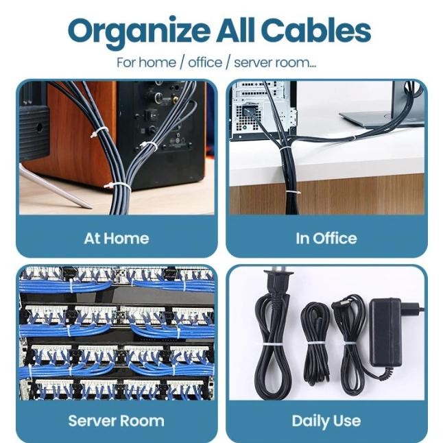

Ugreen 80109 Kabel Cable Ties Tie Zip Tis Serbaguna Tali Gikat Klip