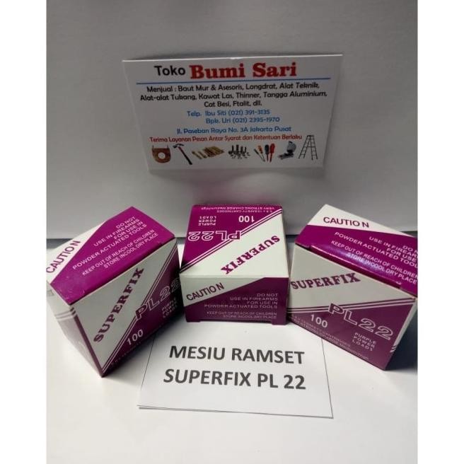 Mesiu Paku Ramset Mesiu Saja Fix Ungu
