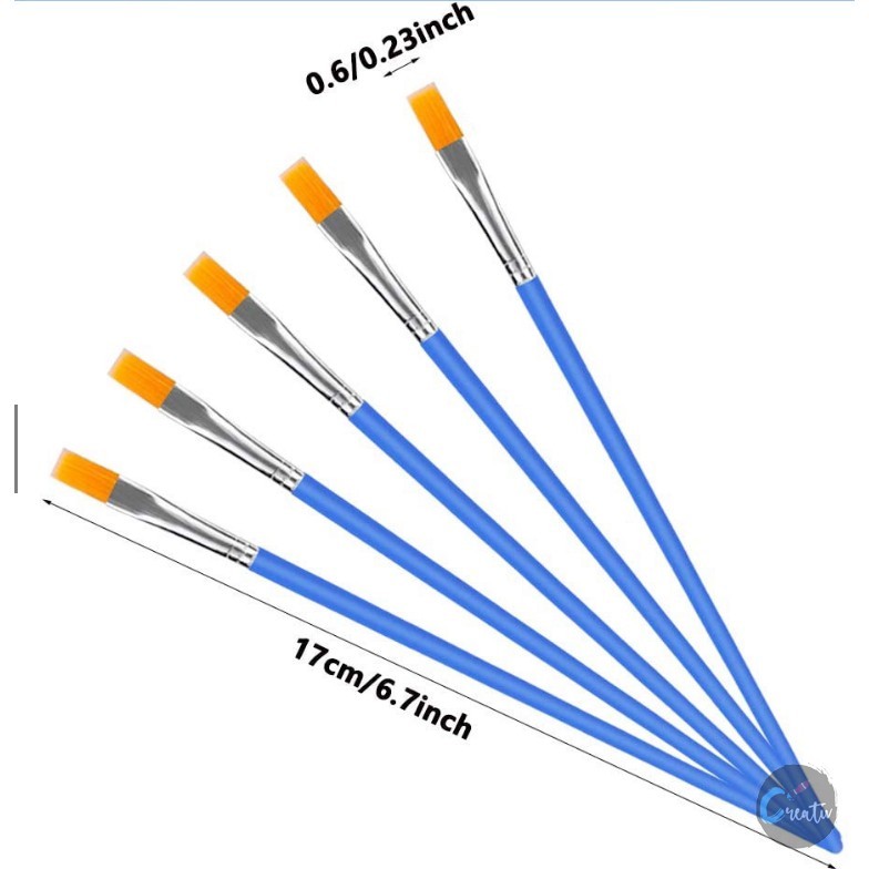 

KUAS LUKIS FLAT / KUAS LUKIS CAT KUAS ART BRUSH FLAT - SATUAN