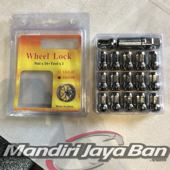 MUR BAUT MAXGUARD TOP LUGNUT RODA VARIASI RACING VELG MOBIL SILVER CRO