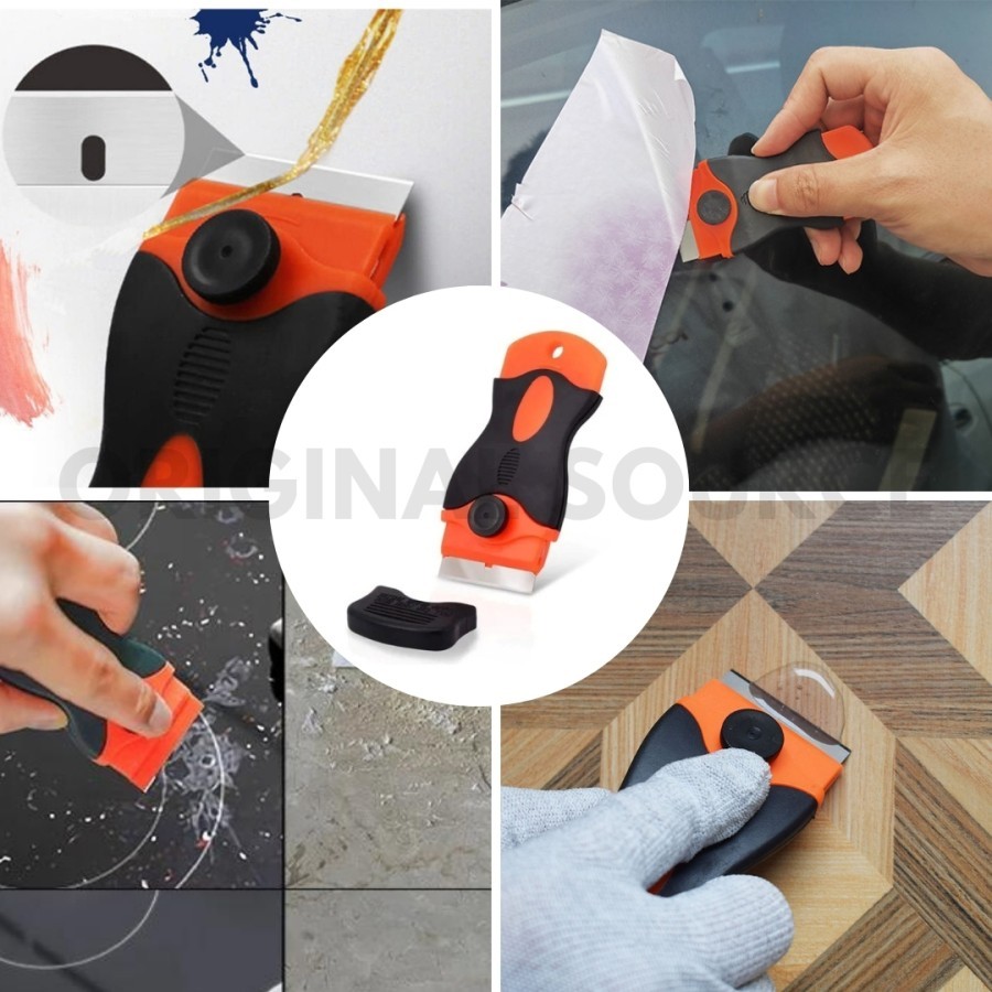 Kape Alat Kerok Pembersih Kotoran Kerak Bekas Stiker Lantai Dinding Keramik Porselen Granit Marmer K