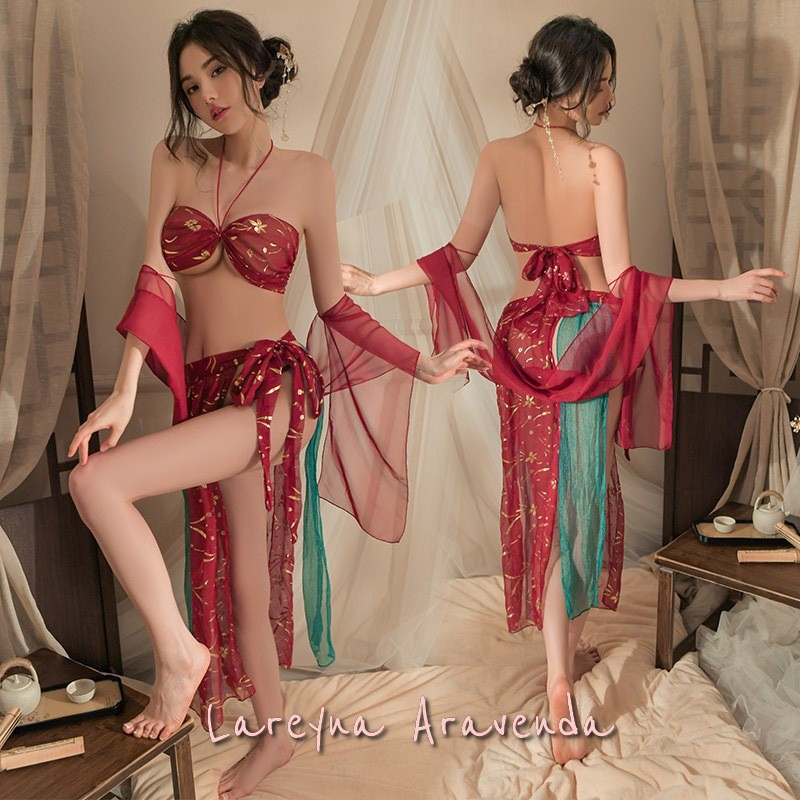 MURAH LAREYNA ARAVENDA SET LINGERIE FANTASY MALAM KOSTUM PENARI INDIA ARABIAN LG635 PREMIUM