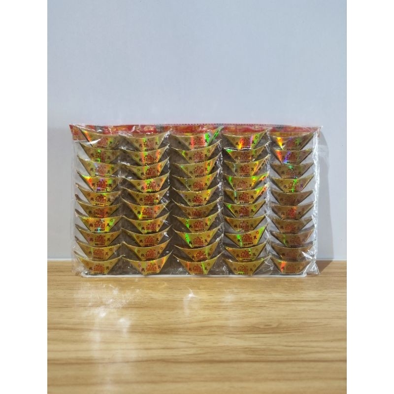 Kertas Sembahyang Yen Pao Emas Import Uang Tael Tail Emas Leluhur Kecil isi 40 pcs