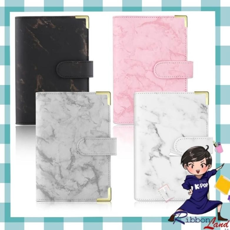 

dgh-43 A6 Binder Kulit Motif Marmer Luxury 6 Ring Termurah