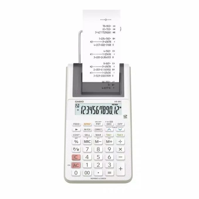 

kalkulator calculator casio hr-8rc hr8rc reprint check original resmi LTF