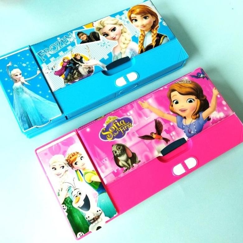 

TERMURAH Kotak Tempat Pensil Magnet Besar / Jumbo Karakter Cewek Cowok + Alat Tulis Pencil Case Wadah Pensil Anak Laki Laki Perempuan Lucu fx-2