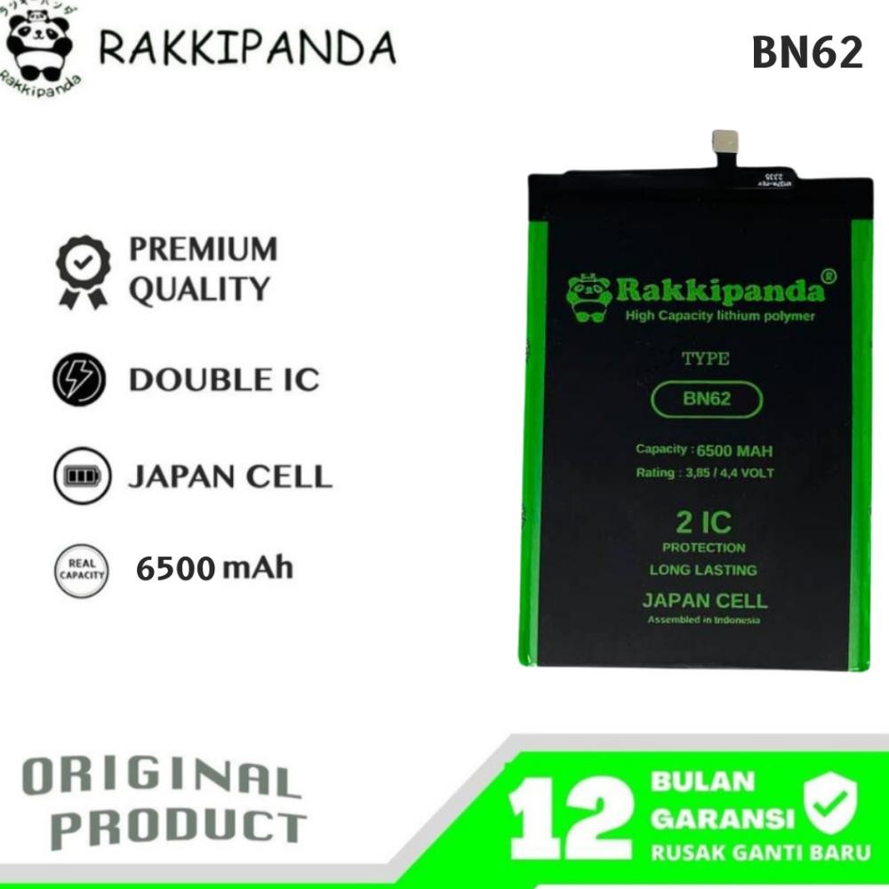(PROMO) RakkiPanda - BN62 Redmi 9T / Poco M3 Batre Batrai Baterai