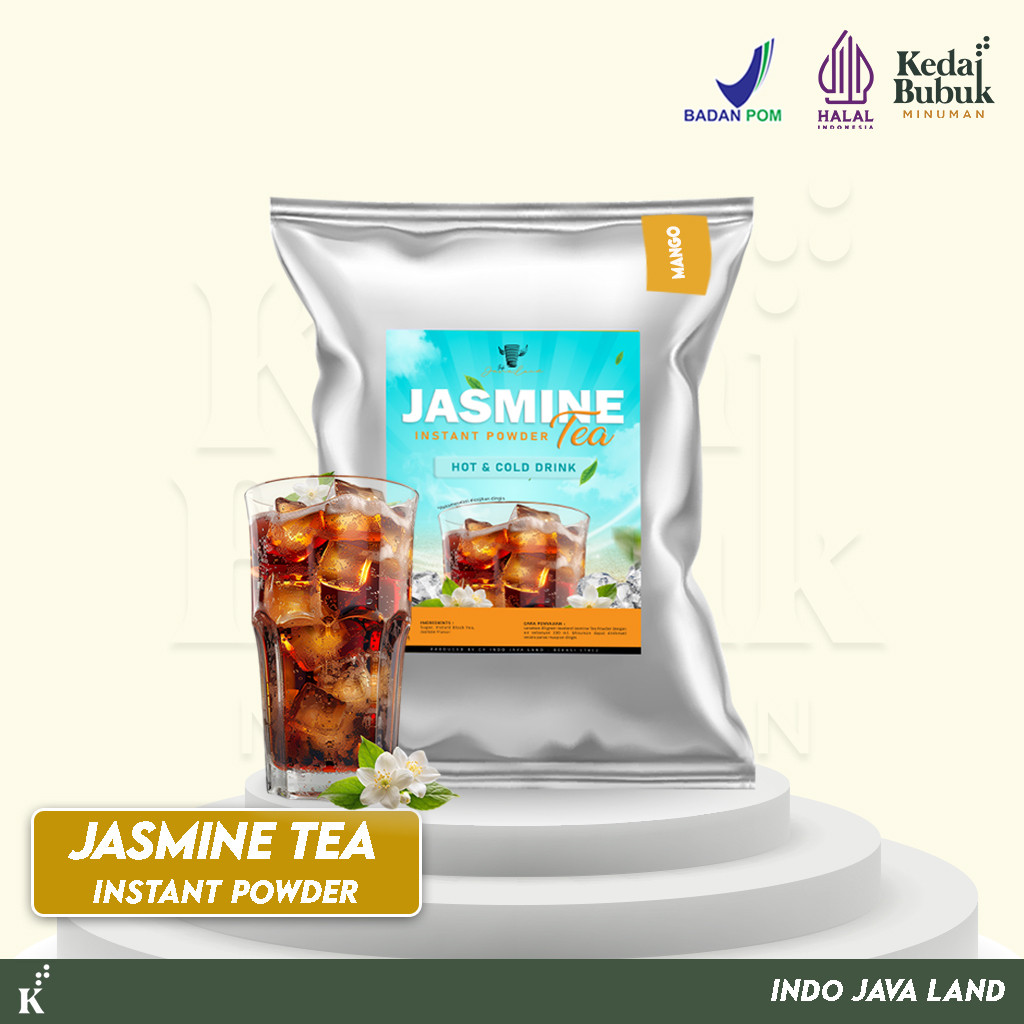 

Javaland Bubuk Minuman Rasa Jasmine Tea / Teh Melati 1Kg - Include Sugar | Es Teh Solo Manis Jumbo