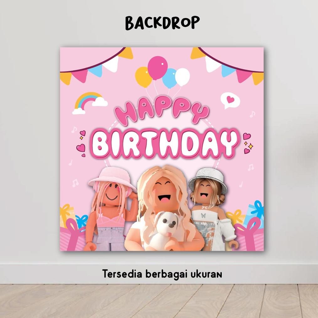 COD BACKDROP ROBLOX GIRL BACKGROUND BANNER HAPPY BIRTHDAY ULTAH ULANG TAHUN HIASAN HBD DEKORASI GAME