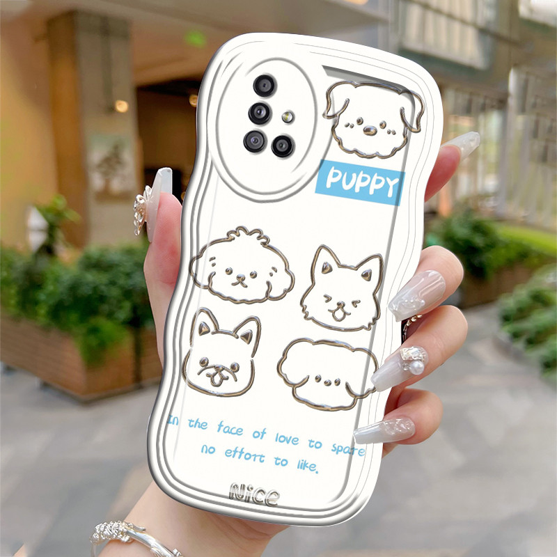 Casing Hp Untuk Samsung Galaxy A51 M40s Case HP Kesing Casing anjing bergambar Softcase gelombang tr