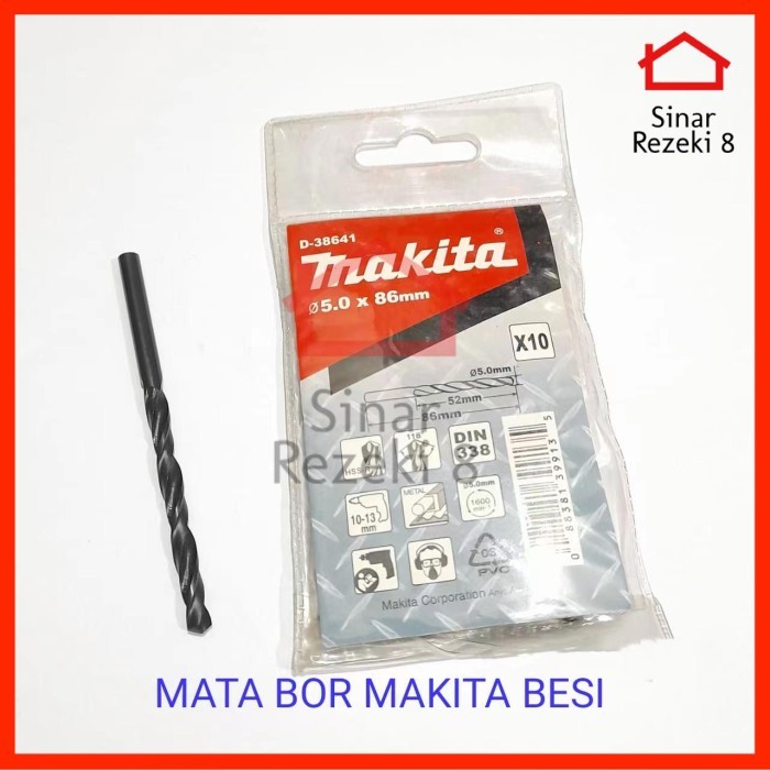Laci - Mata Bor Besi Makita 2 3 4 5 6 8 Bit Hole Saw Pelubang Kayu Aluminium