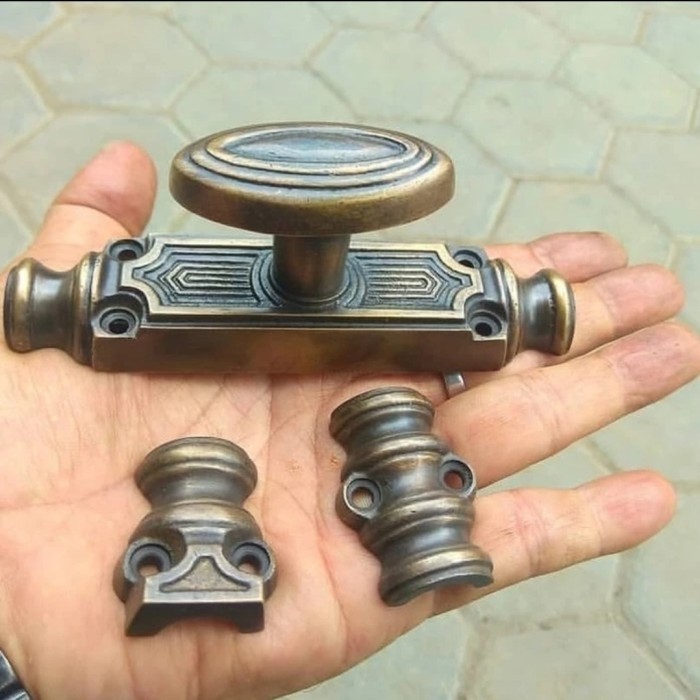 Ammos - [G-007] Kunci Gembok Spanyol / Espanyolet Kuningan