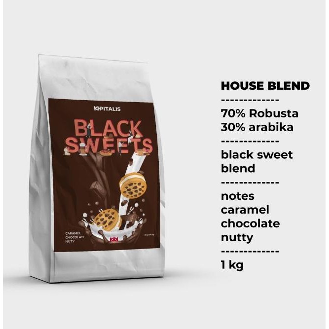 

Biji Atau Bubuk Kopi Houseblend Bla Sweet (30.70) 1Kg
