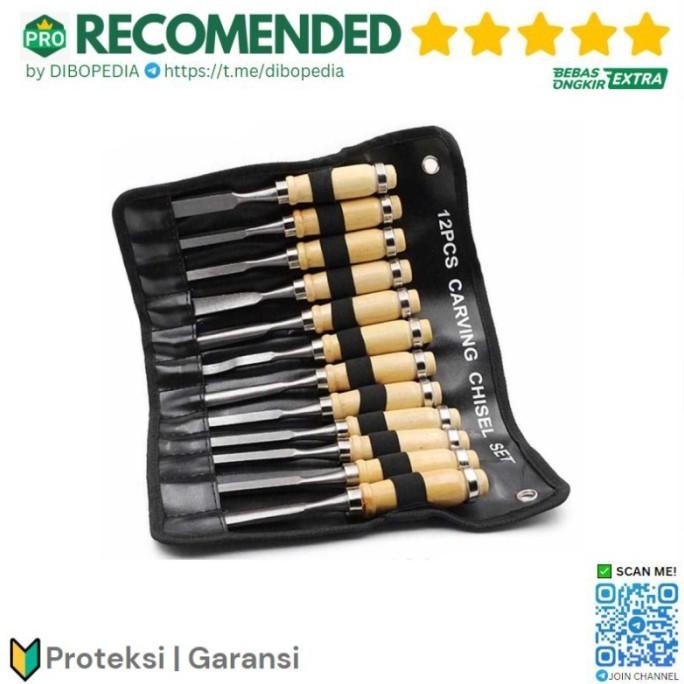 

Murah | Promo Set Pisau Ukir Pahat Kayu 12 In 1 Wood Carving Art Knife - Oe12 Silver