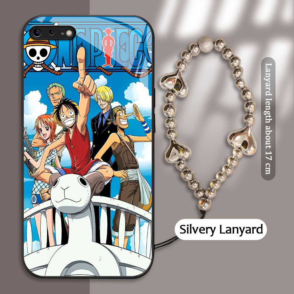 For Apple iPhone 6 6S 7 8 Plus SE2020 se2022 Casing Handphone  One Piece All staff Glass kesing Phon