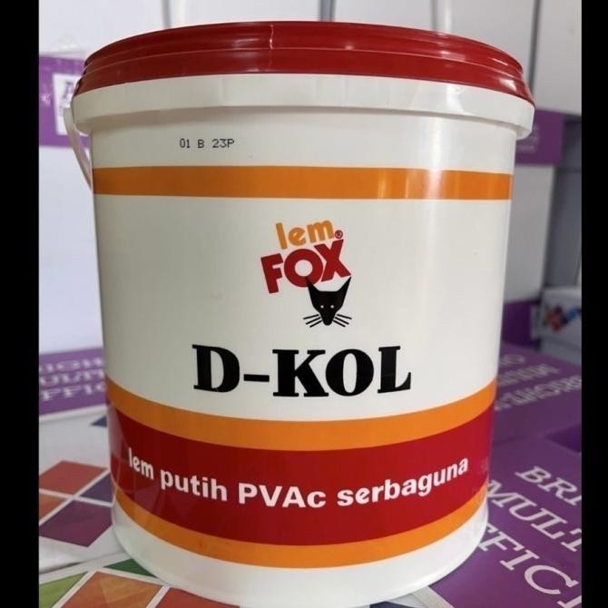 

TERBARU - Lem FOX Putih Serbaguna, D-KOL ( 4 kg )