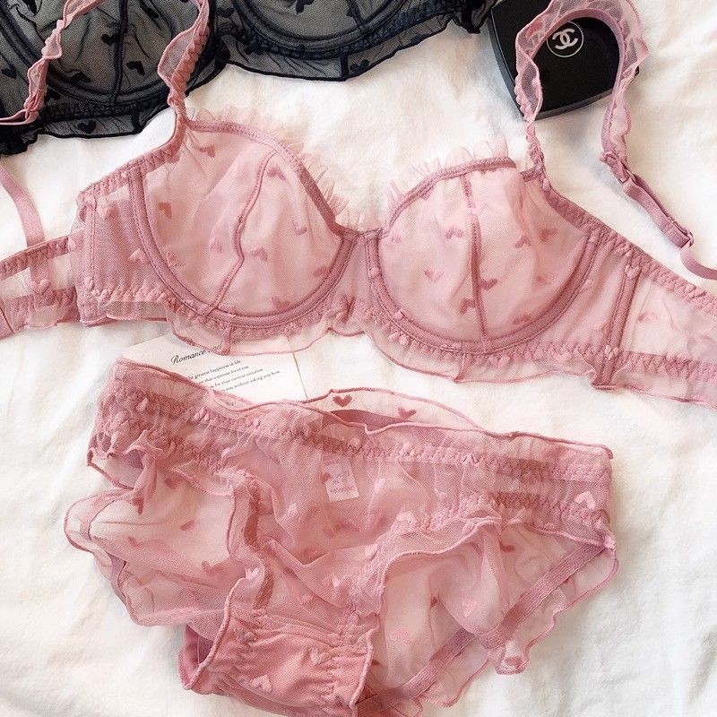 Bra Tanpa Spons, Renda Tipis, Berventilasi