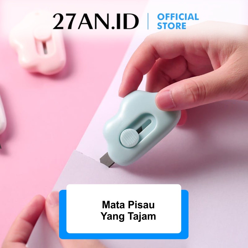 

MURAH PISAU CUTTER MINI MODEL AWAN H442 ALAT BANTU POTONG KERTAS PRAMIUM