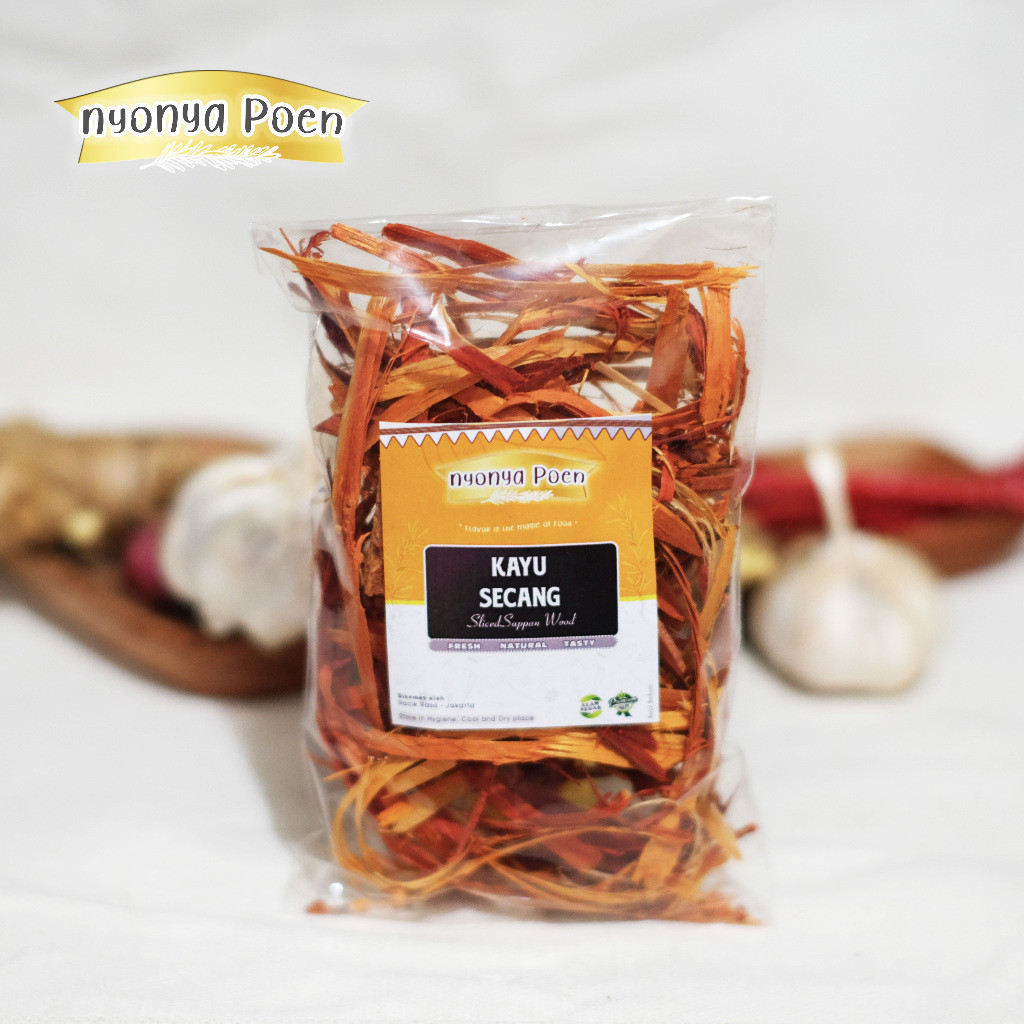 

* Kualitas Bagus Bersih Nyonya Poen Kacu Secang Serut Kualitas Super Sliced Sappan Wood Terlaris [200GRAM]