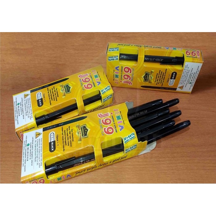 

Beli - Pulpen Bolpen Jenia J99 Hitam Pack/Ballpoint Pen Pena Kualitas Standar