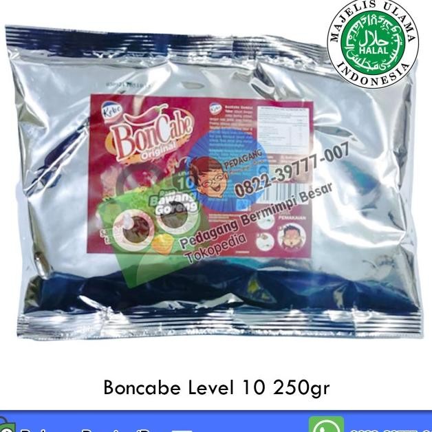 

Boncabe Level 10 250Gr | Bon Cabe | Cabe Bubuk | Cabai Bubuk