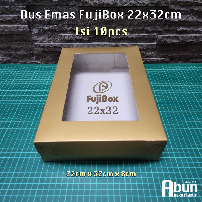 

Dus Emas Kaca (Fuji Box) 22X32 Isi 10 Pcs Barangbaru