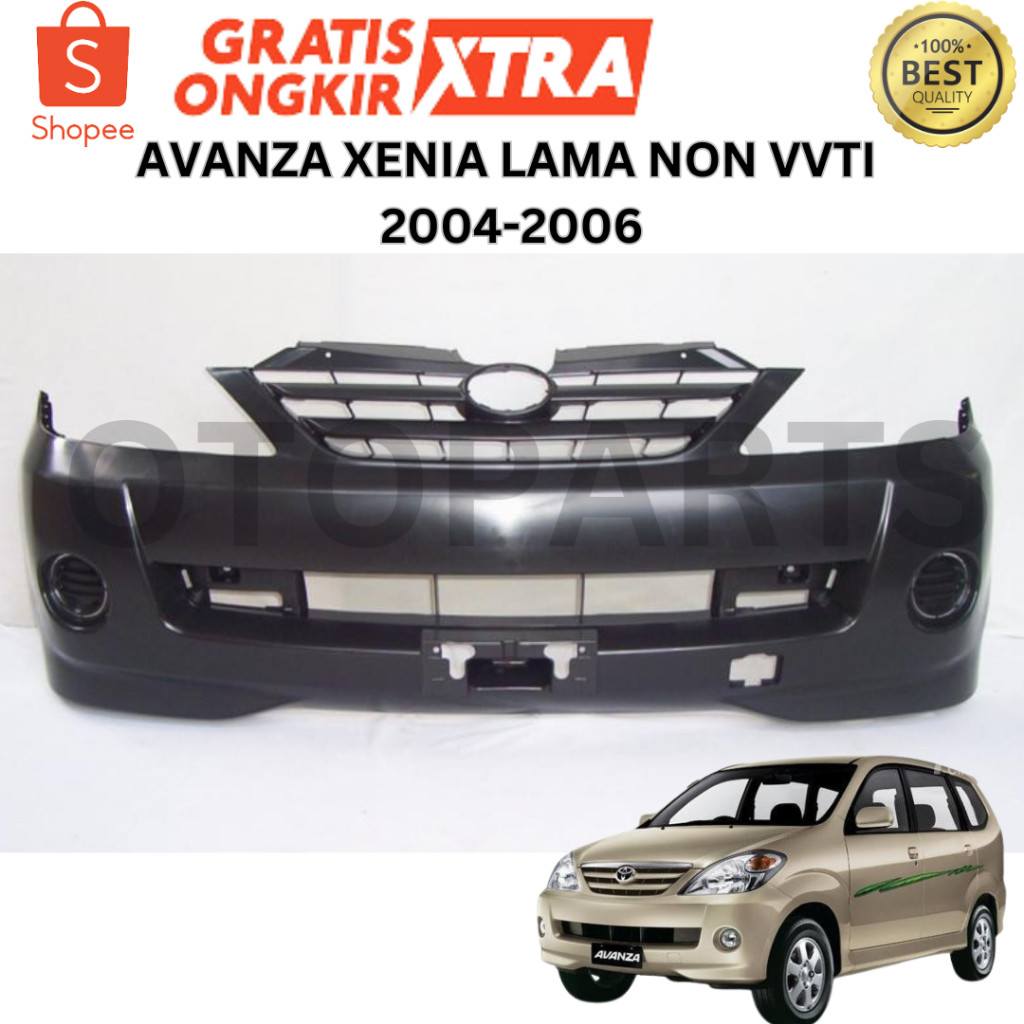 (PACKING EXTRA)   BUMPER BEMPER DEPAN AVANZA XENIA LAMA NON VVTI 2004 2005 2006 TIPE G E LI M BARU I