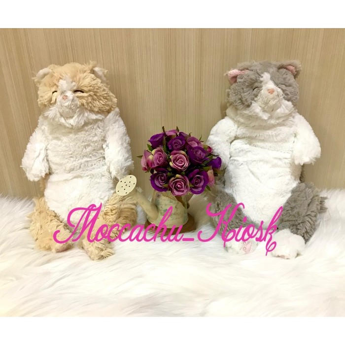Dijual Boneka kucing tidur sunlemon/Sunlemon Plush Doll Knee Cat Sleeping