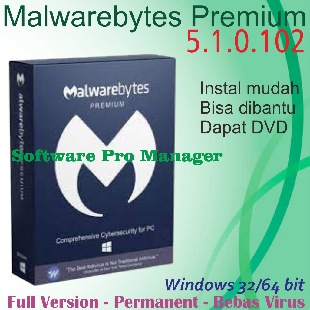 Malwarebytes Premium - Full Version, Lifetime