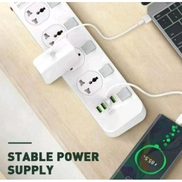 Ldnio Power Soet Sc3301 Sc4408 Colokan Stop Kontak 3 - 4 Usb Port