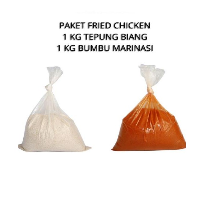 

Bosgil Paket Tepung Biang 1 Kg Dan Bumbu Marinasi 1 Kg Fried Chien