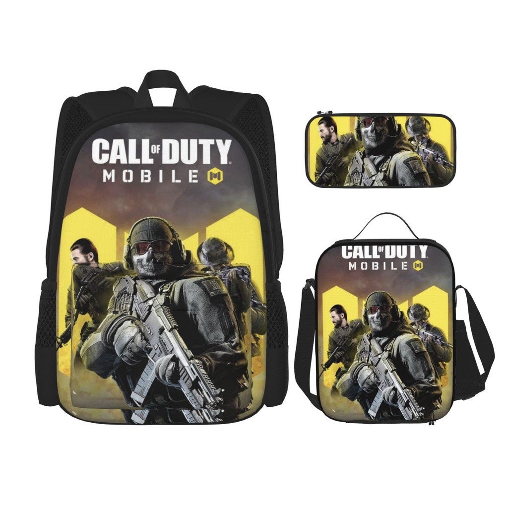 

Call Of Duty 3 buah set Ransel Set dengan Tas Buku Sekolah Kotak Makan Siang Kotak Pensil untuk Anak Laki-Laki dan Perempuan |E45278AF|