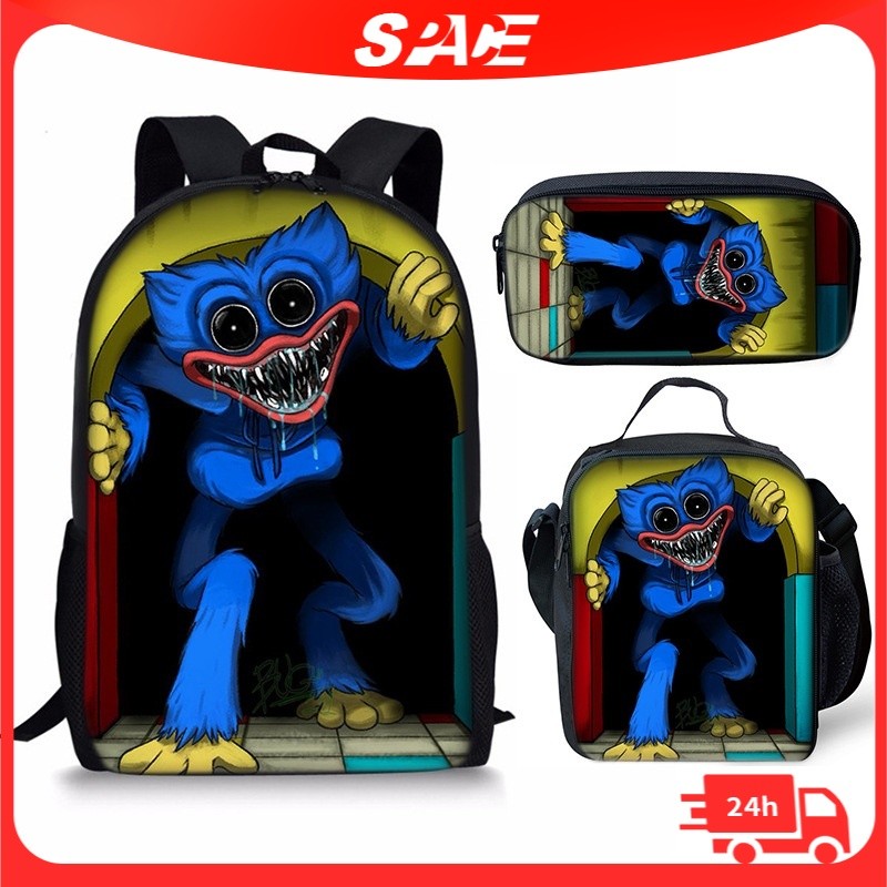 

[Ready Stock] Poppy Playtime Ransel Anak Tas Sekolah Tas Makan Bermotif Tas Makan Siang Tas Pensil Ransel |3F993483|