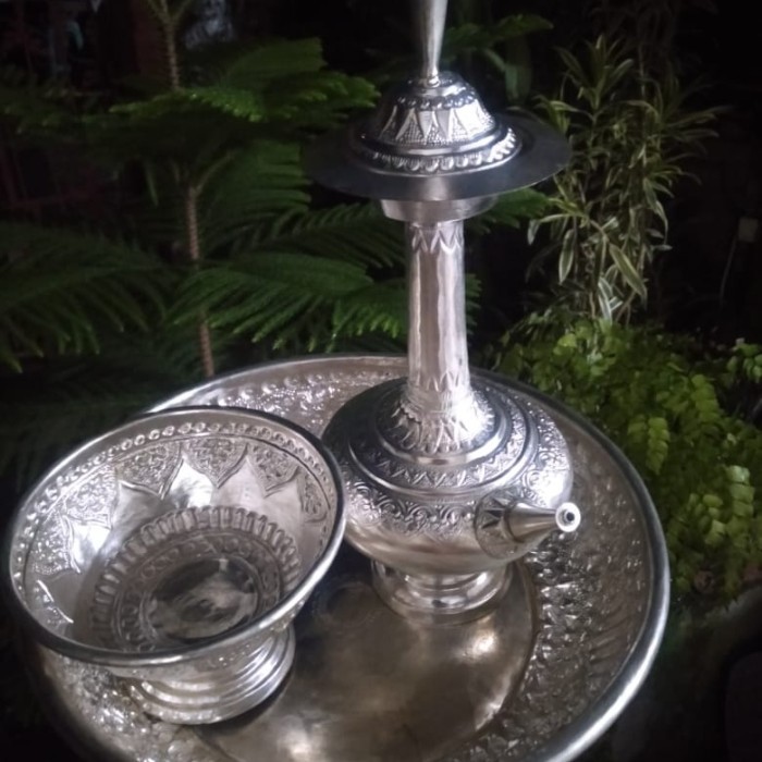 Produk Terbaik] cawan Gelas Bija Tempat bija Ritual Hindu