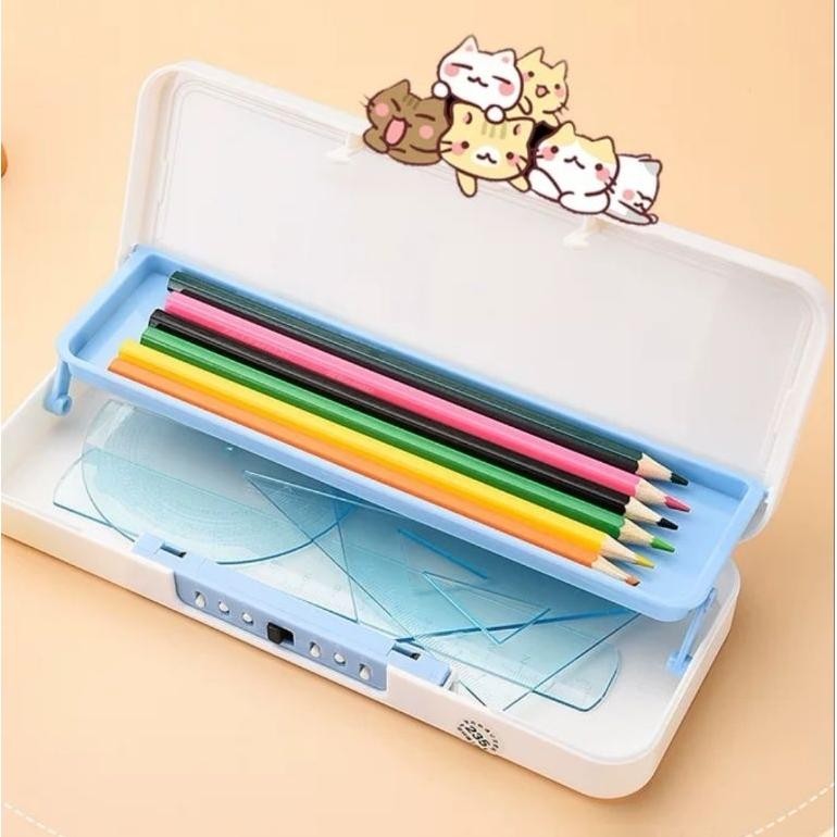 

VIRAL Kotak Tempat Pensil Anak Kode Sandi Tepak Pensil Tingkat 2 Layer Pencil Case Susun Anak Laki Laki Perempuan fh-46