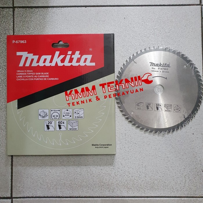 ready2 MAKITA MATA GERGAJI KAYU 7" X 60T CIRCULAR SAW BLADE 7 INCH 60 MATA