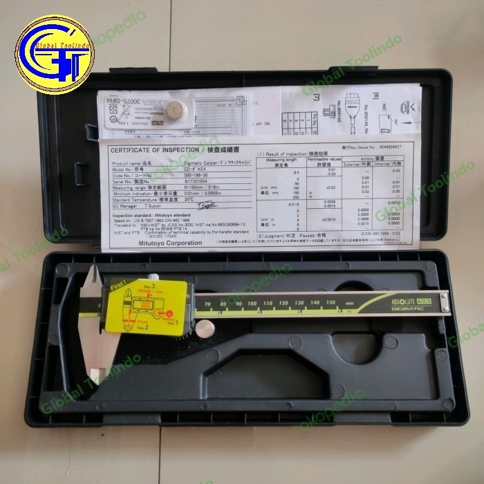 

newgan!! SIGMAT DIGITAL MITUTOYO 150MM 6INCH CD-6"-ASX CALIPER DIGITAL MITUTOYO