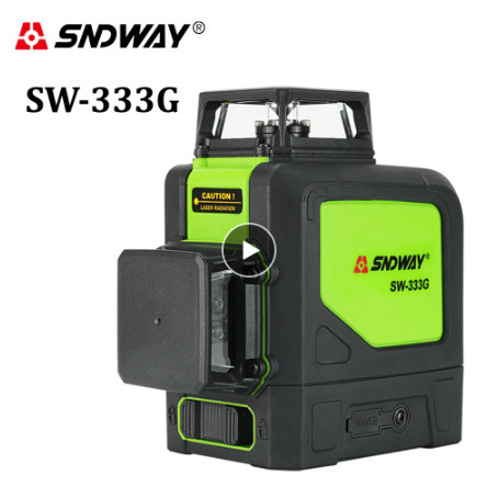

newgan!! SNDWAY Self Leveling 12 Lines SW-333G Green Laser 360 Derajat