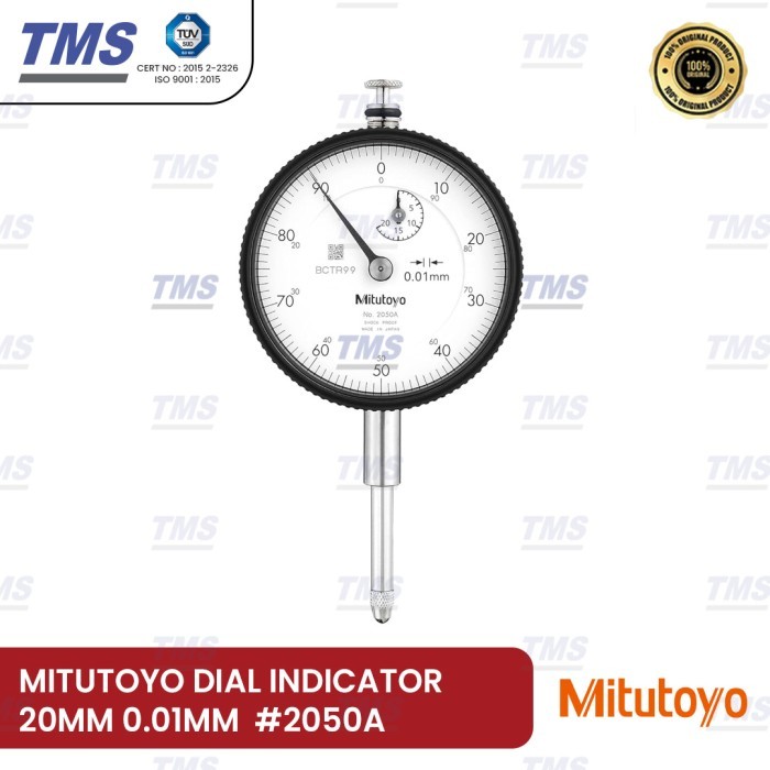 

newgan!! Alat Ukur Dial Indikator MITUTOYO Range 20 MM / 0.01 MM #2050A - Original