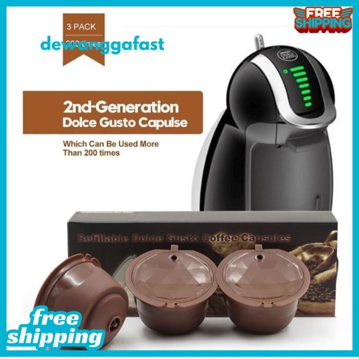 

3 PCS KAPSUL ISI ULANG NESCAFE DOLCE GUSTO REFILL (BOX) GENERASI 2 KUALITAS PRODUK TERBAIK