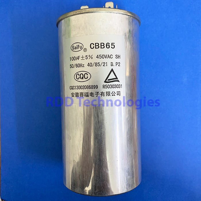 adastok@ MOTOR CAPACITOR CBB65 100uF/450V