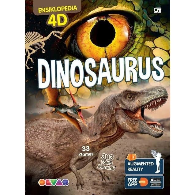 

Ensiklopedia 4D Augmented Reality Dinosaurus. Buku Anak Gramedia